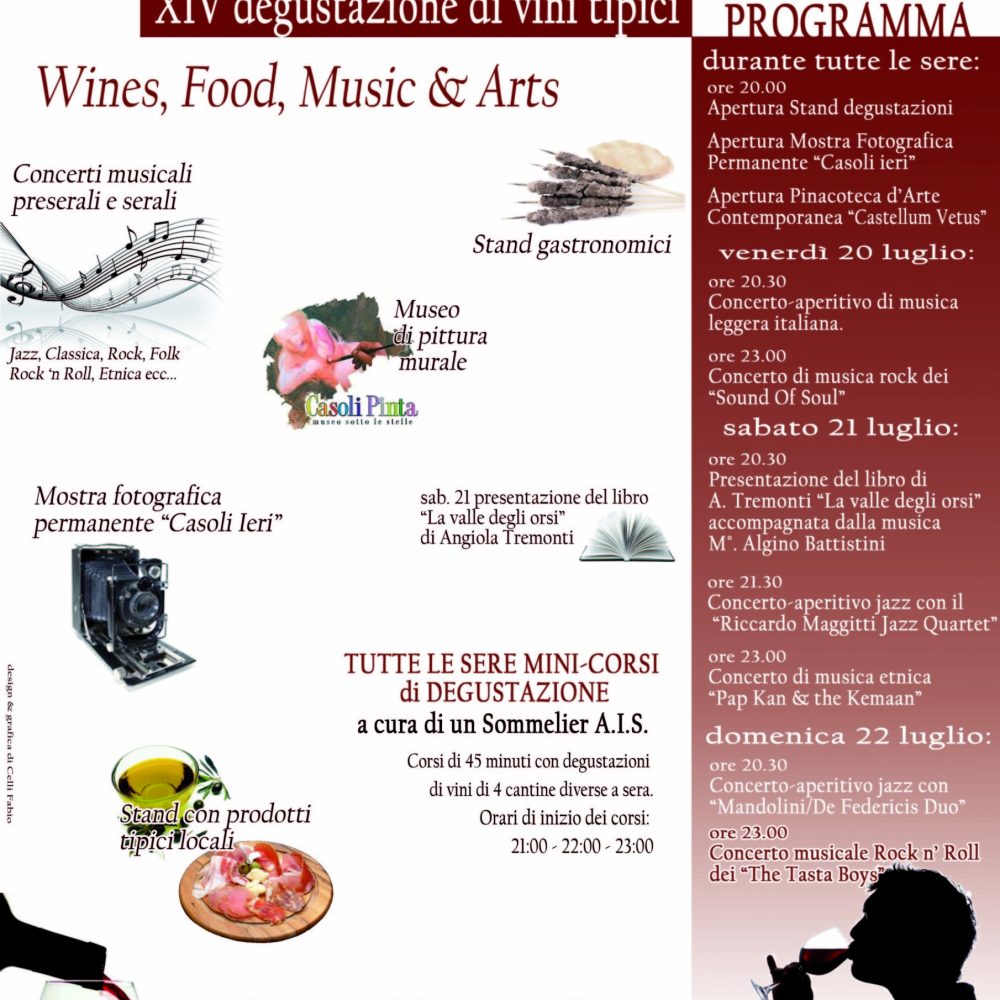 July the 20- 21- 22 &#8220;Momenti Di&#8230; Vini&#8221; 2012 Casoli di Atri